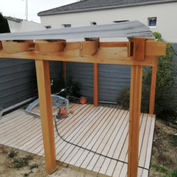 Réparation de toiture de pergola en acier Lannion